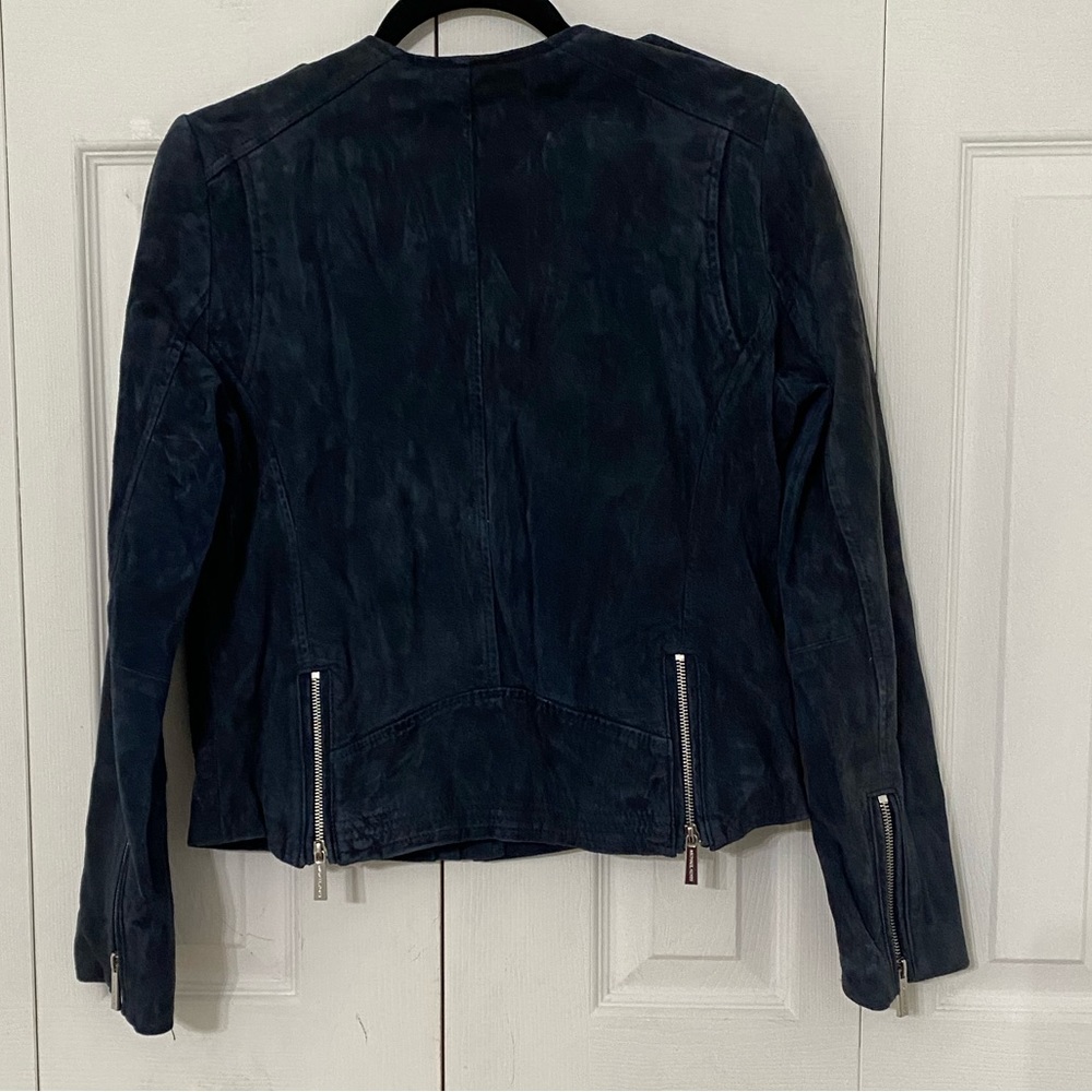MICHAEL KORS leather Suede Moto Jacket M - Picture 7 of 15